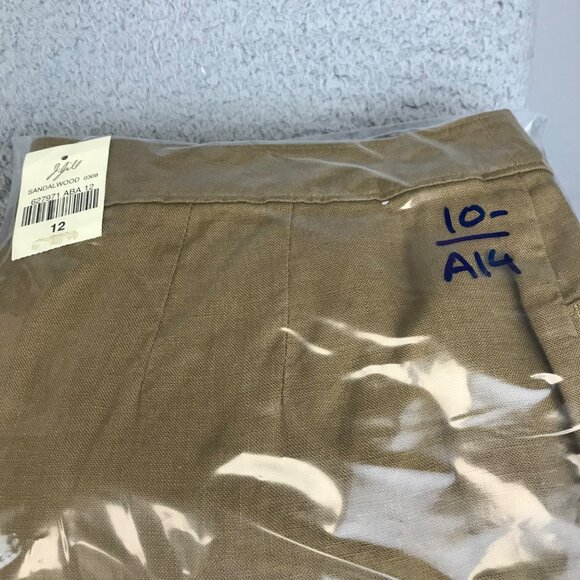 New J Jill Sandalwood Wide Leg Genuine Fit Linen Pants size 12 - Picture 12 of 12